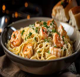 Shrimp & Broccoli Alfredo